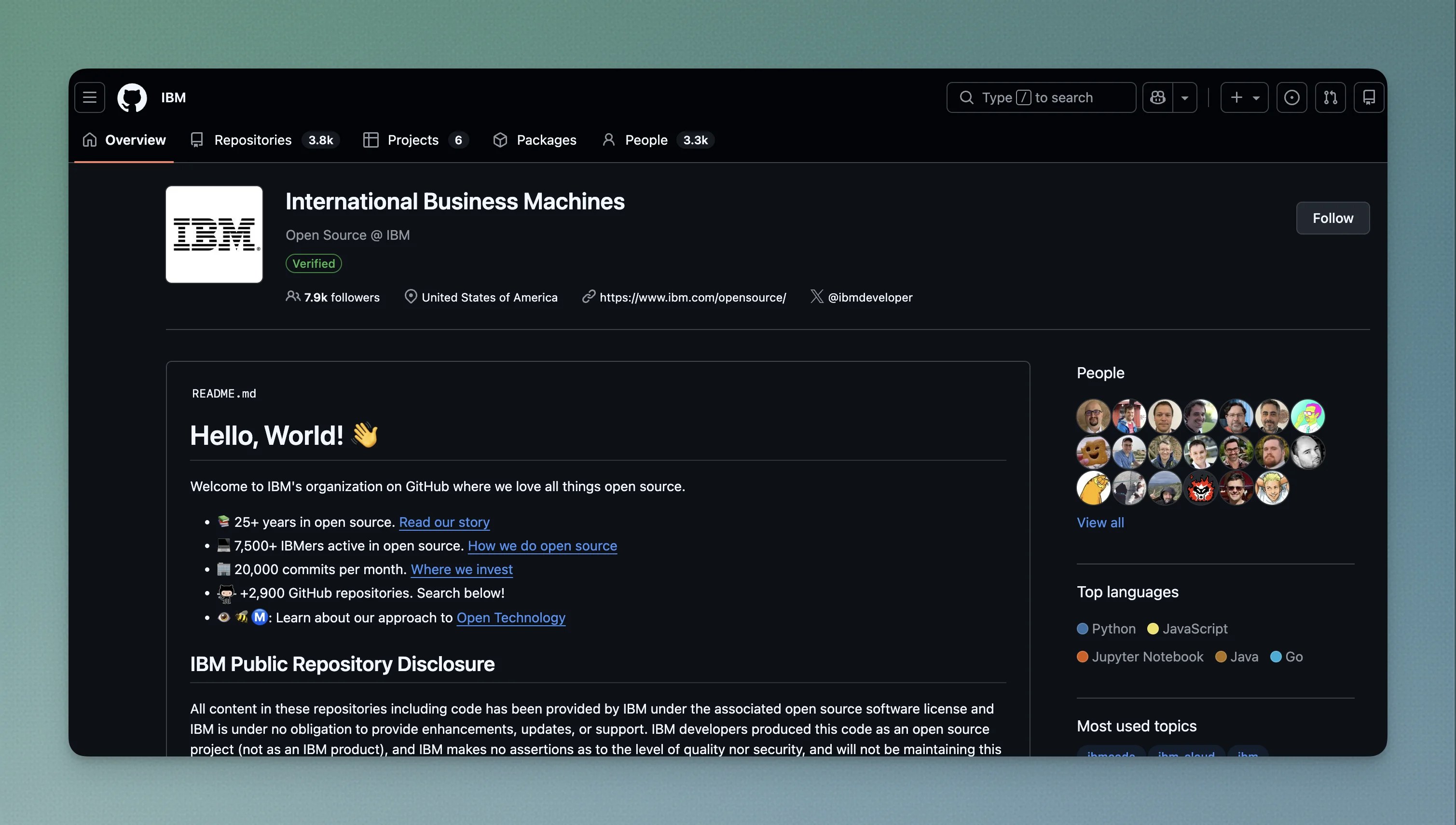 IBM GitHub organization