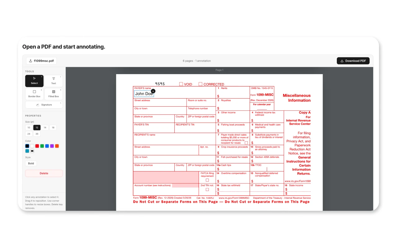 PDF Editor screenshot 2